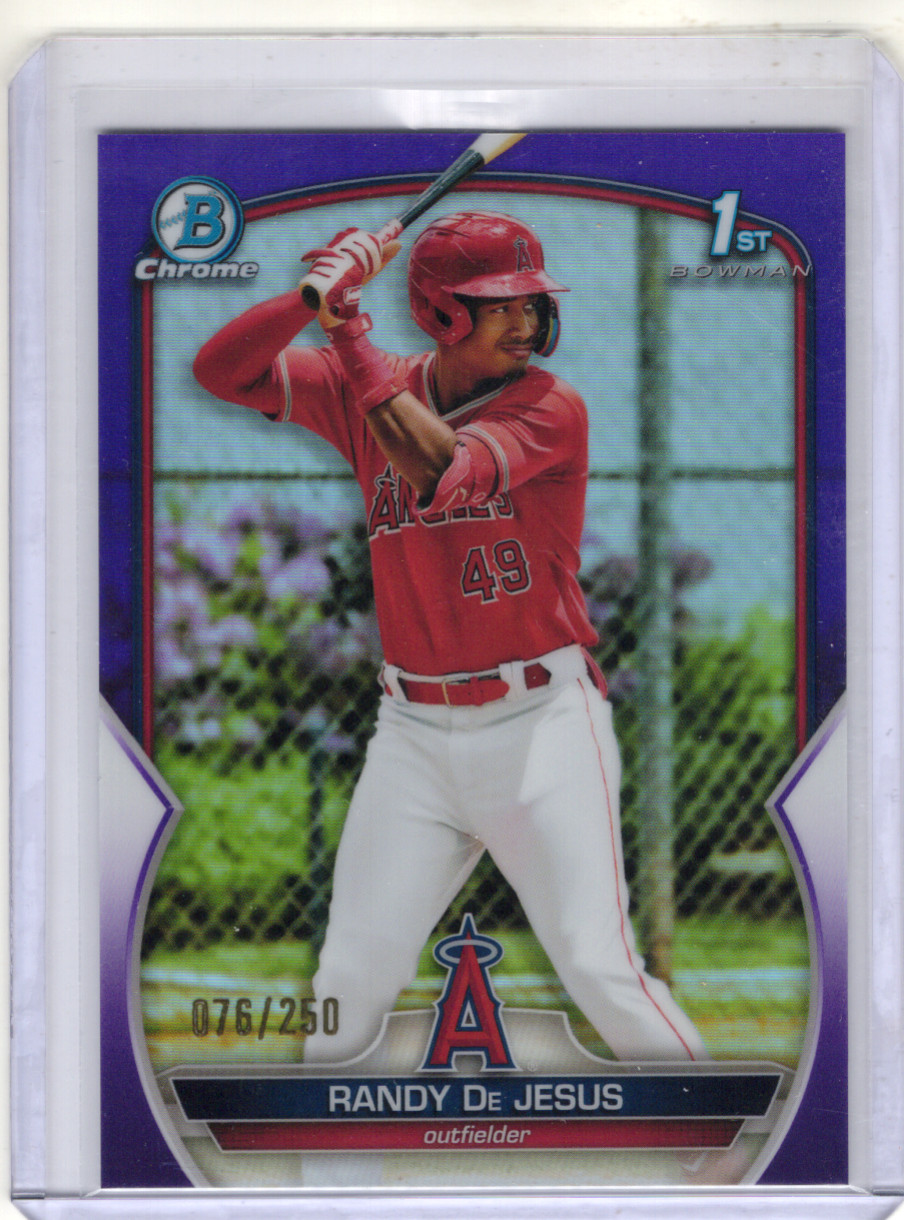 2023 Bowman Chrome 1st - Randy De Jesus #BCP-19 Purple Refractor /250