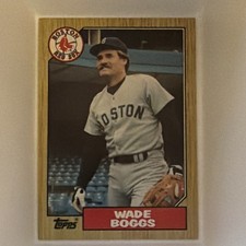 Topps 1987 Wade Boggs #150 Boston Red Sox Baseball Trading Card