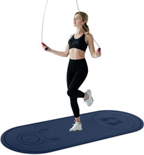 Jump Rope Mat 71"/63"X24" Larger Non-Slip Indoor Outdoor Exercise Fitness Mat, H