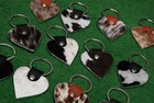 Cowhide keychain Hair On Leather Key Chain (12 key chain) Real Hair On Hide 8047 — photo 2