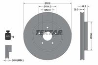2X Bremsscheibe Pro Textar 92171503 FüR Rx Lexus 300 MCU35_ MCU35R 350 GSU30_