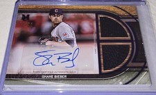 2025 Topps Museum Collection Shane Bieber Dual Patch Auto /25 