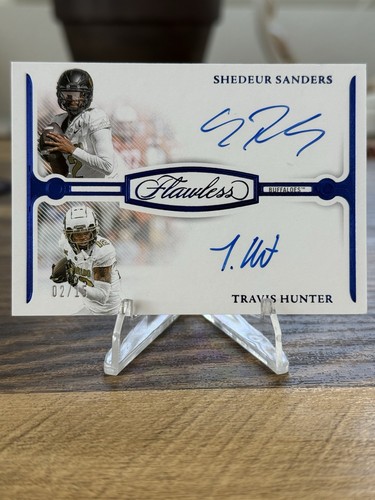 Shedeur Sanders #2 2025 Panini National Treasures Collegiate Rookie Signature card