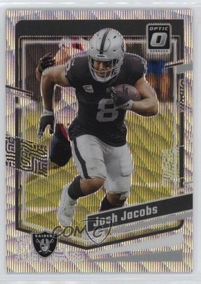 2023 Panini Donruss Optic Wave Prizm 222/300 Josh Jacobs #99 16wc