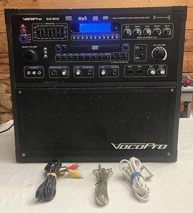 VocoPro Gigman Karaoke System Multi -Format Mixing Amplifier NO REMOTE/MIC Read