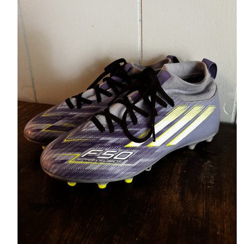 adidas F50  SparkFusion Youth Soccer Cleats Purple & Yellow - Trinity Rodman 