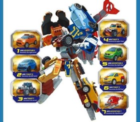 Tobot Mini Giga 7 Integration 7-Cars Combine Transformer Robot Authentic Toy New