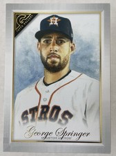 2019 Topps Gallery George Springer Jumbo 4X6 #OBT-GS Houston Astros Box Topper