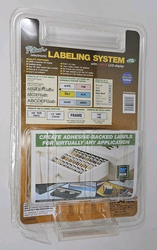 Brother P-Touch PT-65 stampante elettronica etichette vintage NOS sistema di etichettatura NUOVO - Foto 5 di 8