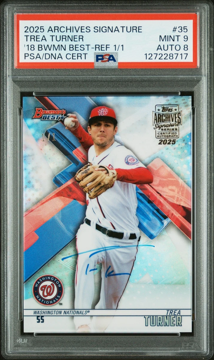 25+ Trea Turner Professional Sports Authenticator (PSA) Baseball