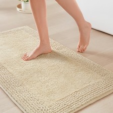 Splendor Reversible 100 Cotton Tufted Bathroom Rug-3000 GSM Hotel Quality