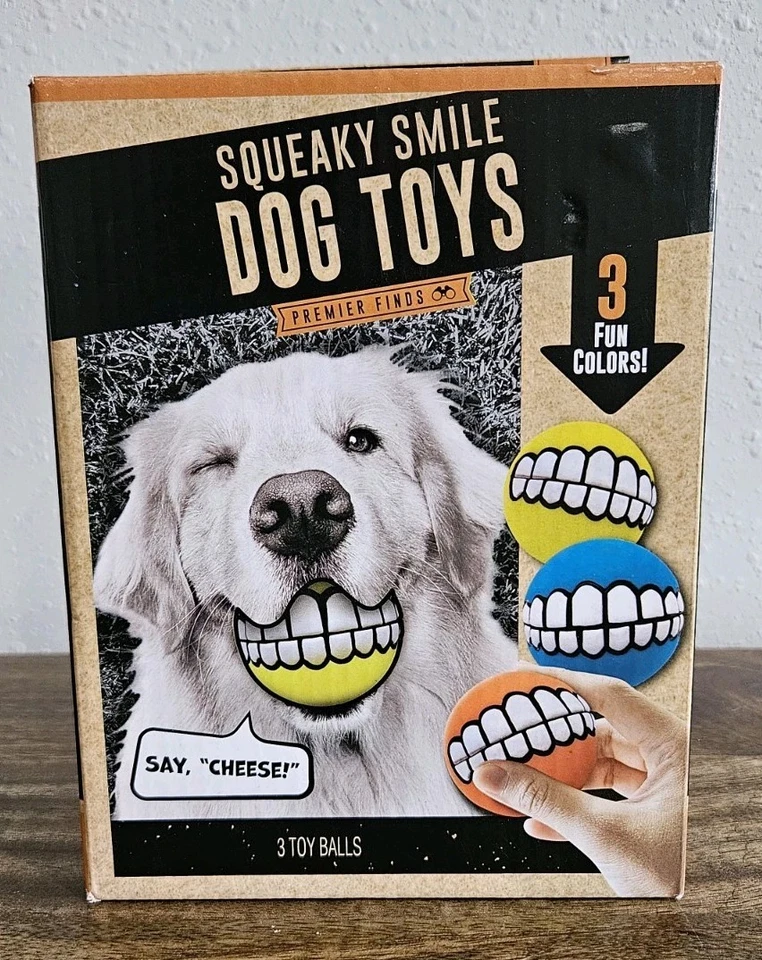 Juguete para perro Smile chirriante estreno encuentra mascotas pequeñas a grandes goma látex SUPERVISE Foto 2 de 4