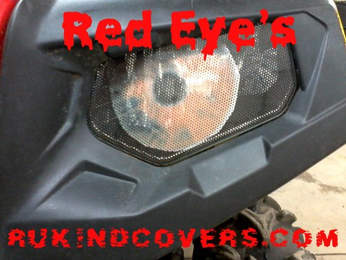 POLARIS PREDATOR 90 Outlaw 90 HEADLIGHT COVERS BLUE EYE'S NEW ITEM - Picture 9 of 11