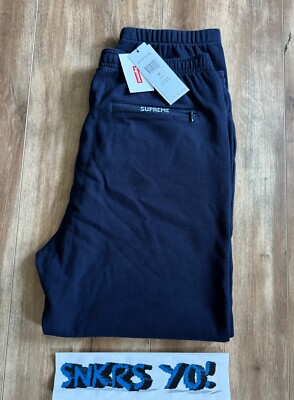 Supreme x Lacoste Pique Pants Navy (FW19) Size Medium | eBay