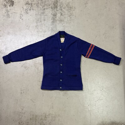 【50's～ HUBER】\"Award cardigan\" Vintage Nor'western Award Cardigan Sweater H.L. Whiting