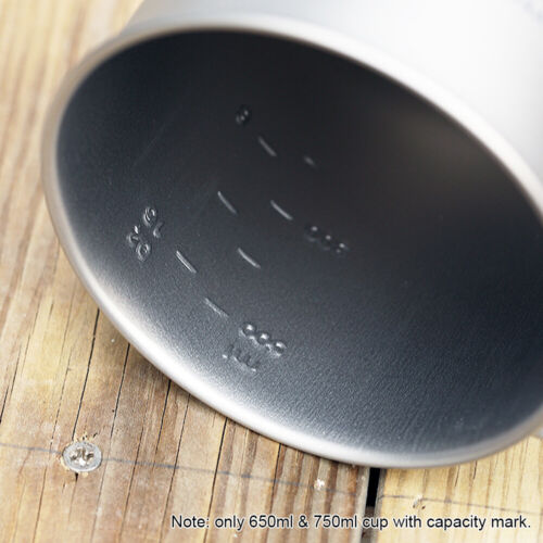 TOMSHOO Titanium Cup 650ml Ultralight Picnic Water Cup Mug Pot for Outdoor R6E3 - Picture 10 of 12