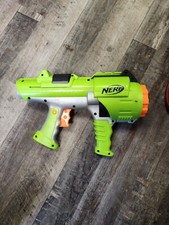 NERF Green Dart Tag Hyperfire Rotating 10 Barrel Blaster 2005