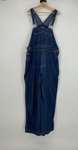 Columbia rara salopette donna vintage denim jeans regolabile taglia XL - Foto 2 di 14