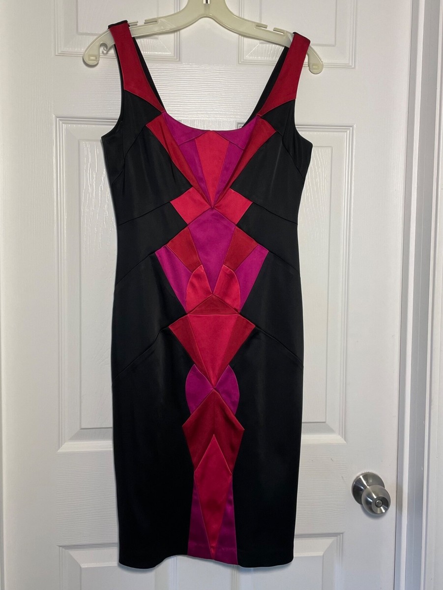 jax red dress Women's Jax Red/purple/black Striped Dress Size XS/S