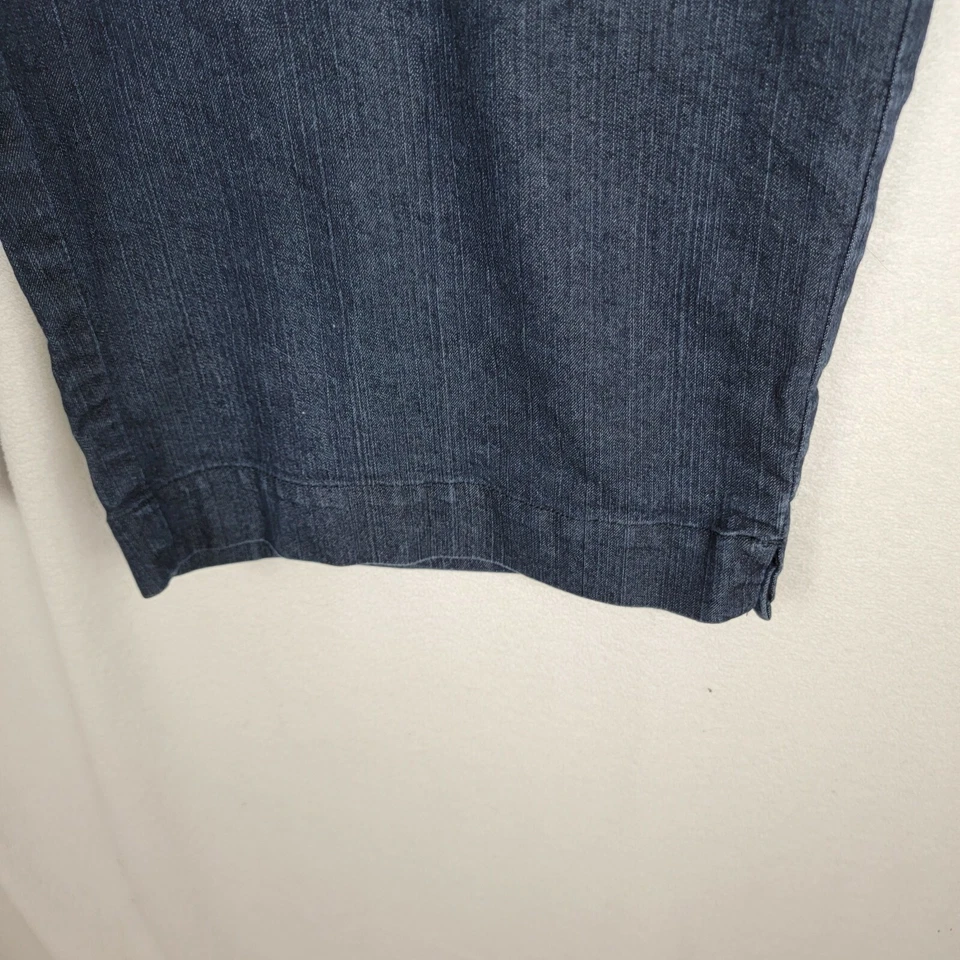 Kim Roger MUJER 18W Mezcla de Algodón Bermudas Pantalones Cortos Denim Azul Lavado Oscuro Foto 4 de 4