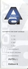 catalog AUTO ART Car Models 1/12 1/18 1/45 1/...