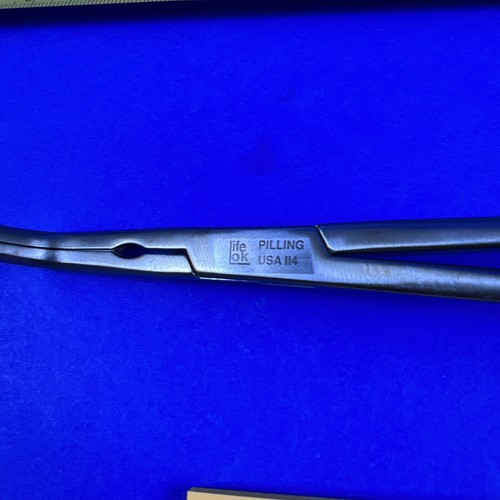 Pilling Life Lok 18-3975 Hayes Resektionsklemme abgewinkelt, DeBakey Backe, 2 3/8" - Bild 3 von 8