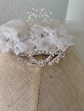 Handmade 23-Inch First Communion Veil with Tiara Style Two