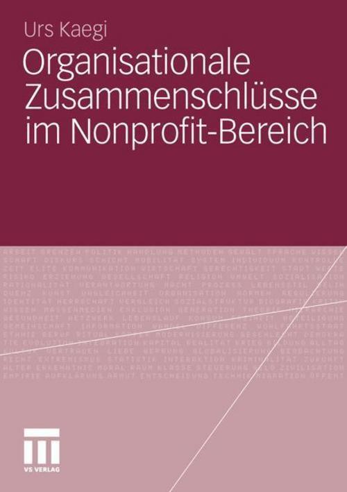 Organisationale Zusammenschlüsse Nonprofit-bereich, Urs Kaegi