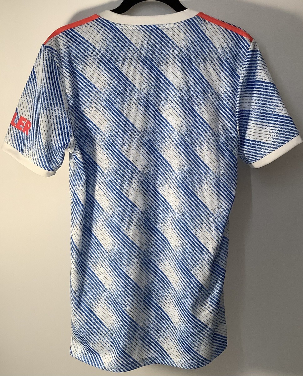 Adidas Manchester United 21/22 Away Jersey Men's Size Small Blue