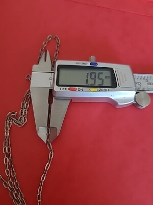 Chaîne De Cou En Argent Massif 835/1000 - Longueur 68 Cm, Occasion (portée)