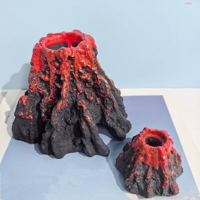 Simulation Volcano Model Fish Tank Landscaping Decorative Resin Handicraft