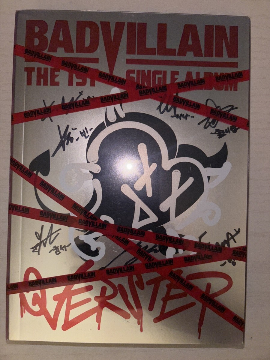 ★国内発送◆非売品◆メンバーサインCD◆BADVILLAIN◆OVERSTEP BAD VILLAIN [OVERSTEP] All Member Autographed Signed Album