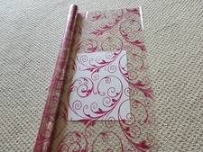 30" x 100' HOT PINK  Cellophane Wrap Roll Gift Wrapping Floral Arrangement