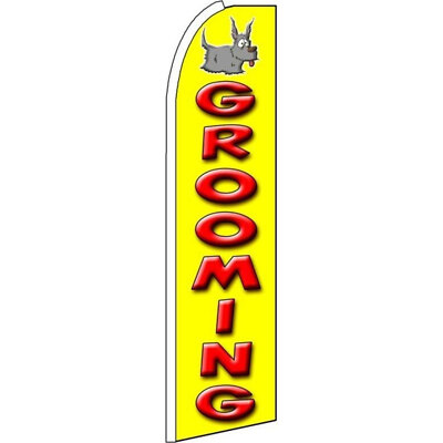 Grooming 2 1/2 ft X 11 1/2 ft Windless Flag