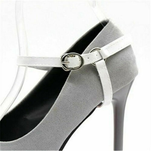 2 pezzi cinturini reggicalze fascia staccabile scarpe in pelle scarpe con tacco alto larghe - Foto 21 di 26