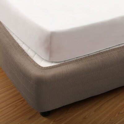 Quilted Box Spring Cover Valance - Elastic Fitted Ensemble Cover | eBay ...