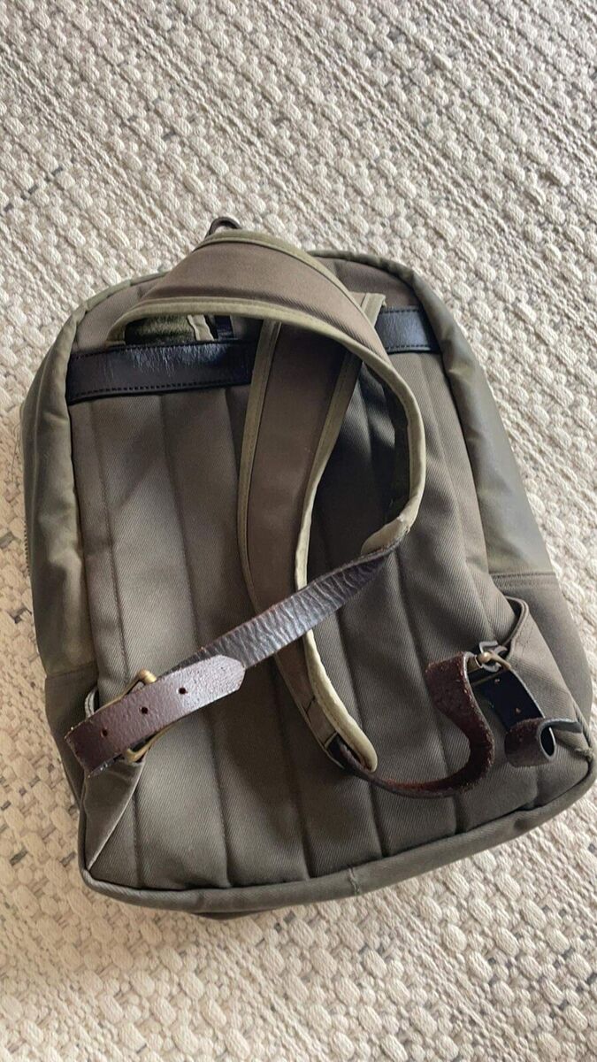 Filson Journeyman Backpack Waxed Tin Cloth Bridle Leather Filson Journeyman Backpack Waxed Tin Cloth Bridle Leather