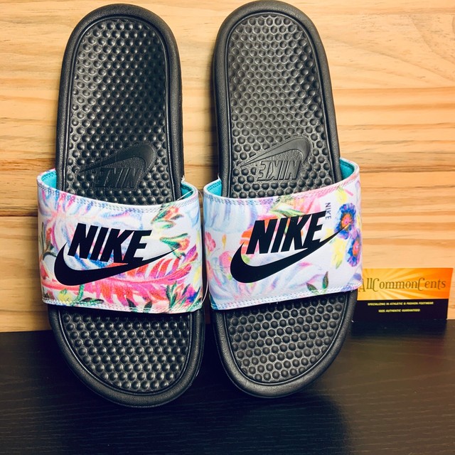 nike floral sandals