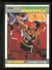 1987 FLEER #19 TOM CHAMBERS SUPERSONICS MINT A01777