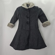 Rothschild Girl Size 6 Gray Wool Coat