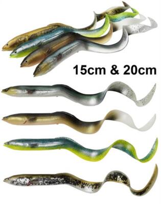 Savage Gear LB Real Eel 15cm 20cm Gummiköder Hecht Barsch Wels Zander