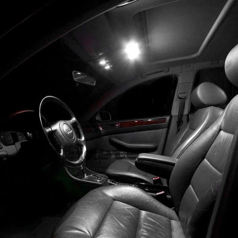 Paquete de bombillas LED interiores sin errores para Audi A4 1.8T Quattro 96-01 cantidad = 19 Foto 4 de 4