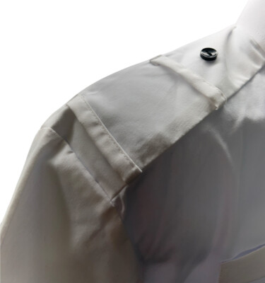 Ex Police White Shirt Epaulette Loops Genuine Ex-Police White - Foto 11