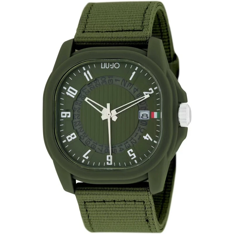 Orologio da uomo di lusso quadrante quadrato orologio da polso sportivo al quarzo da uomo cinturino in caucciù blu orologi verdi orologio da uomo