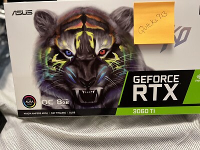 ASUS KO NVIDIA GeForce RTX 3060 Ti V2 OC Edition 8GB LHR GDDR6 Graphics Card...