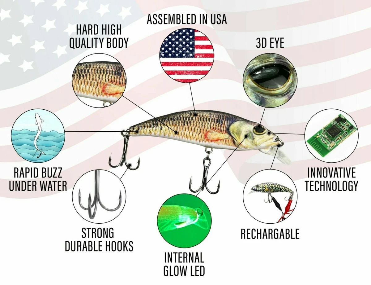 UFISH - Electronic Robotic Twitching Fishing Lure, Crank Bait Fishing Tackle