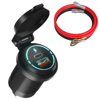 cigarette lighter adapter for motorcycle MMOBIEL Universal Waterproof 12V-24V 240W Power Plug Socket incl 60cm Wiring Connection Kit : Automotive Allows you to directly power your 12 V Gerbings products with a cigarette lighter receptacle Sw Motech Cigarette lighter Socket