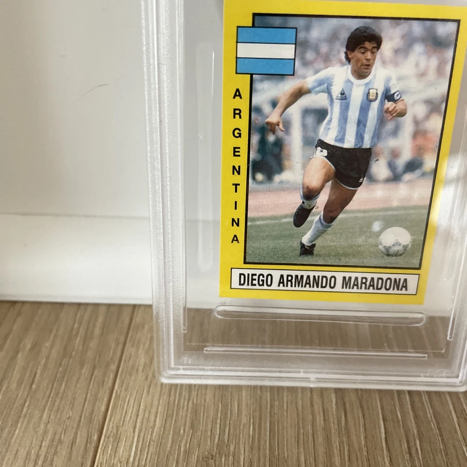1986 Panini Egypt Football '87 Diego Armando Maradona #297 PSA 6 - Image 4 of 4