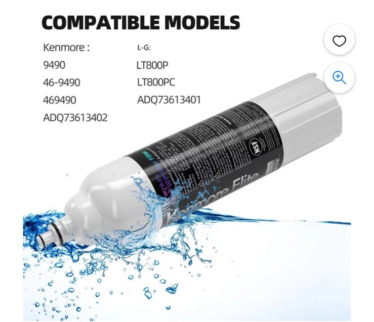 1 Unit Kenmore Elite 9490 469490 Refrigerator Water Filter 469490 New Sealed US eBay