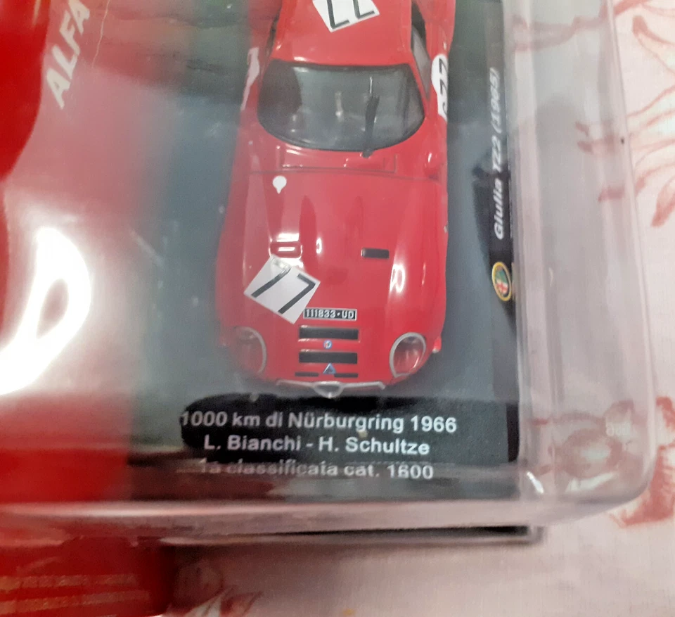 EBOND Alfa Romeo Giulia TZ2 1965 - 1000 Km Di Nurburgring 1966 - 1:43 - 0278 - Immagine 2 di 3